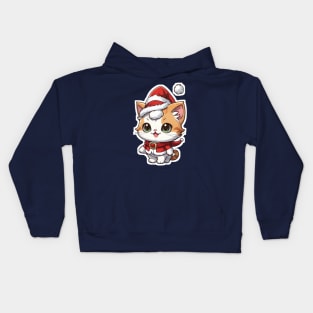 Cat Christmas Kids Hoodie